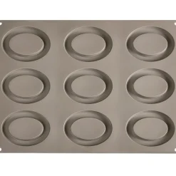 Pavoni Siliconen Vorm Ovale Ø105x80mm (9) 30x40cm* Bakvormen Siliconen|Ijs En Dessert Vormen