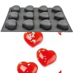 Pavoni Siliconen Vorm Passie 71x66mm (12) 30x40cm* Bakvormen Siliconen|Ijs En Dessert Vormen