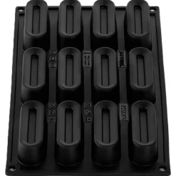 Pavoni Siliconen Vorm Rond 40 80x30mm (12) 30x17,5cm* Bakvormen Siliconen|Ijs En Dessert Vormen