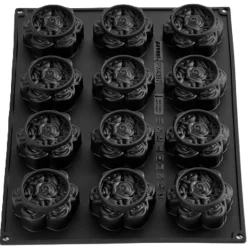 Pavoni Siliconen Vorm Rozen Ø80mm (12) 40x30cm* Bakvormen Siliconen|Ijs En Dessert Vormen