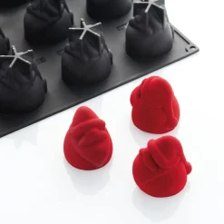 Pavoni Siliconen Vorm Santa (Haasnoot) 60x72mm (12) 30x40cm* Bakvormen Siliconen|Ijs En Dessert Vormen