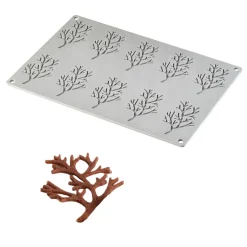 Pavoni Siliconen Vorm Wood Ø78x48mm (10) 30x20cm* Bakvormen Siliconen|Ijs En Dessert Vormen