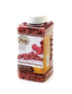 Pidy Mini Macarons Framboos 200 gram* Ijsdips|Eetbare Strooisels