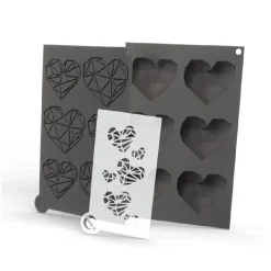 Plate-it Garneermallen Love Set/3*** Bakvormen Siliconen|Ijs En Dessert Vormen