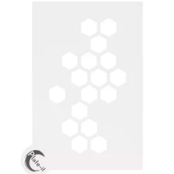 Plate-it Stencil Hexagon Set/6* Sjablonen En Stencils