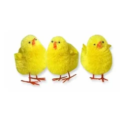 Overig Pluche Decoratie Kuikens 1,8cm 120 stuks* Prikkers En Ringen
