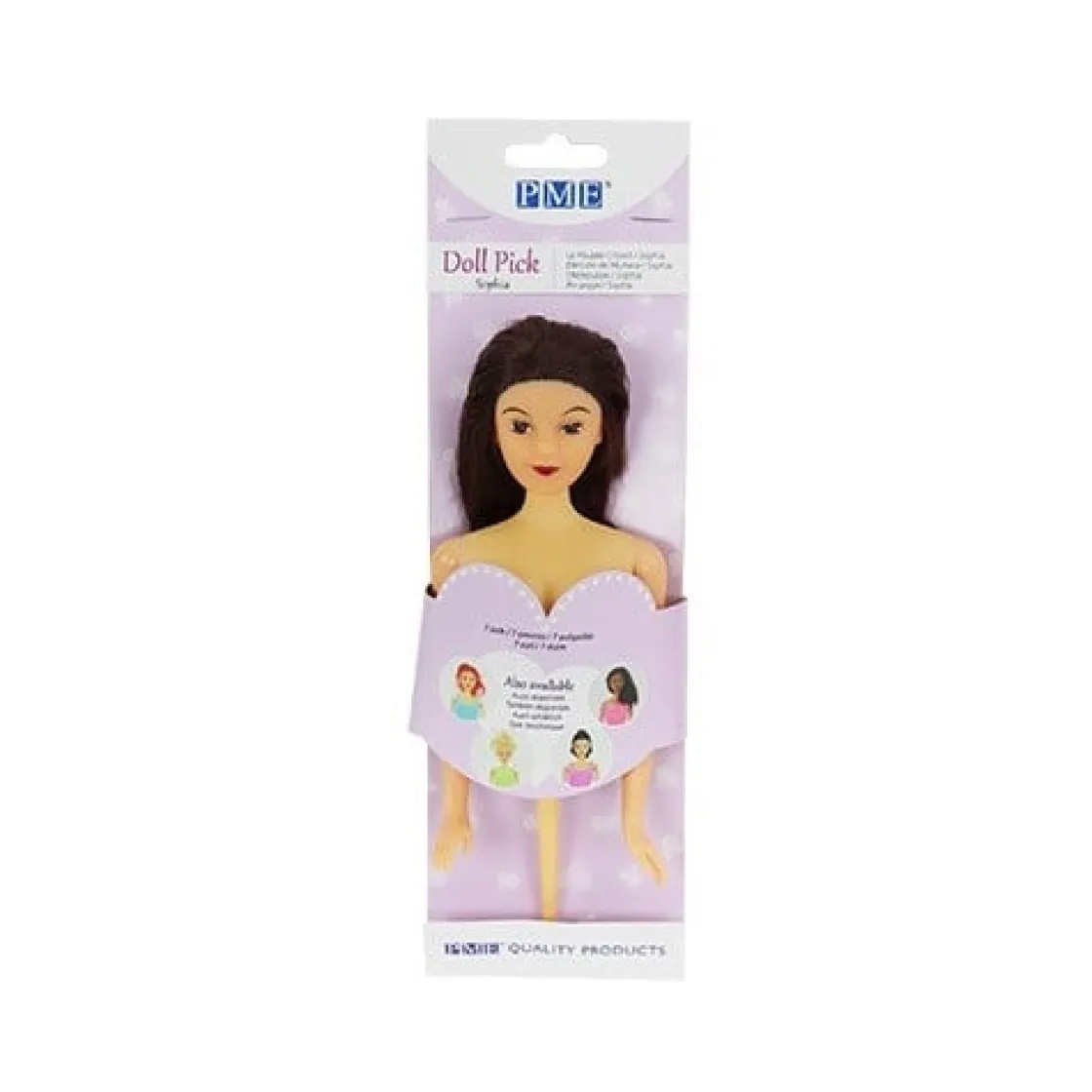 PME Barbie Doll Pick (Pin Popje) Brunette* Prikkers En Ringen