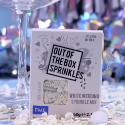 PME Bruiloft Wit Sprinkle Mix (Out of the Box) 60g* Eetbare Strooisels