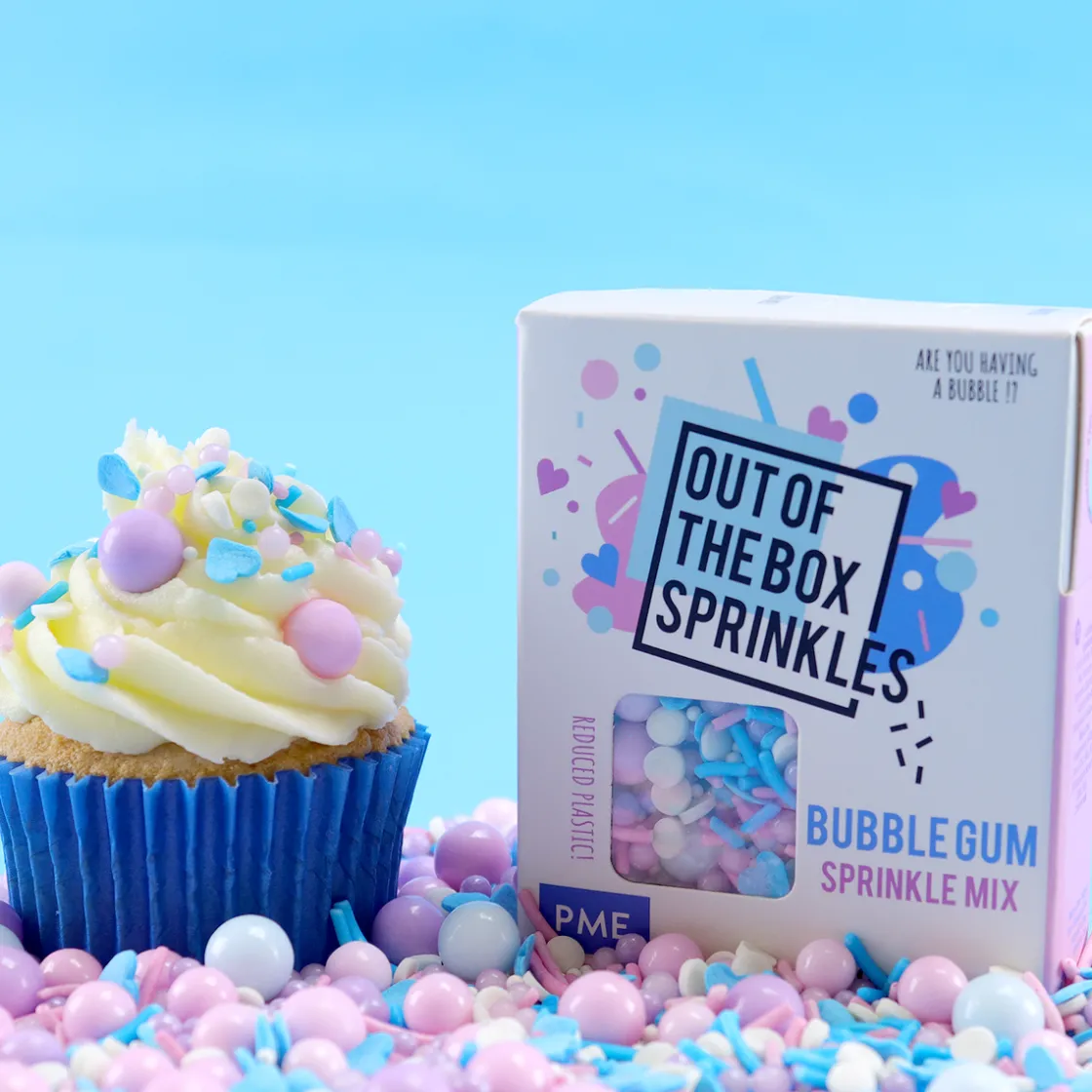 PME Bubblegum Sprinkle Mix (Out of the Box) 60g* Eetbare Strooisels