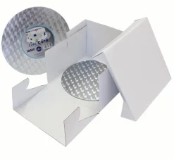 PME Cakeboard en doos rond 22,5x 2,5x15 cm* Cakeboards