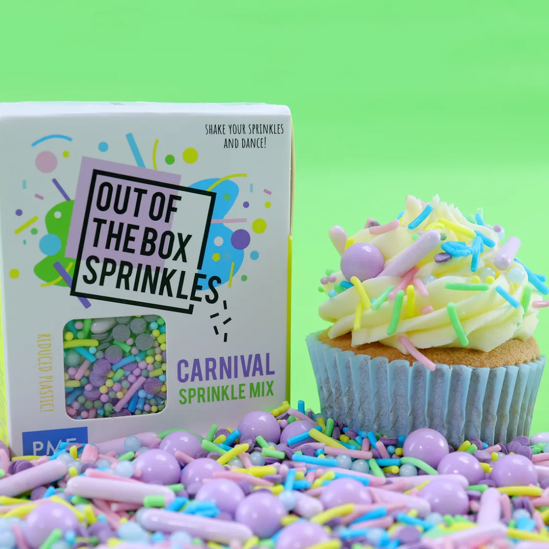 PME Carnaval Sprinkle Mix (Out of the Box) 60g* Eetbare Strooisels