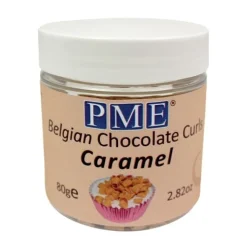 PME Chocoladekrullen Caramel 85 gram* Chocolade Decoraties|Ijsdips