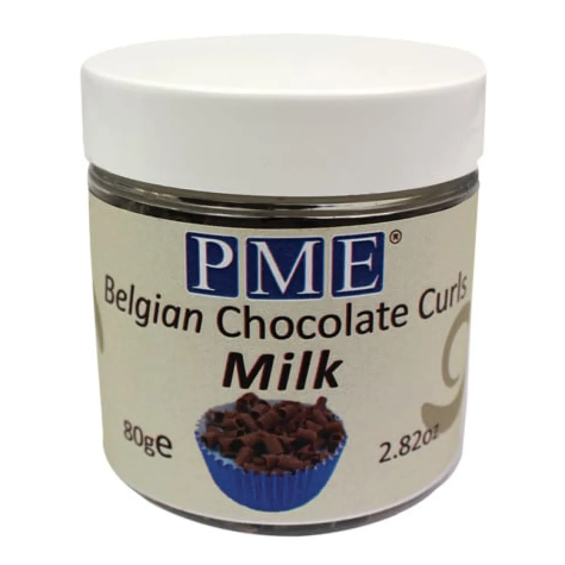 PME Chocoladekrullen Melk 85 gram* Ijsdips|Eetbare Strooisels