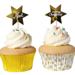 PME Cupcake Set Gouden Sterren 24st.* Bakvormen Papier