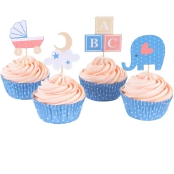 PME Cupcake Set New Baby 24st.*** Bakvormen Papier