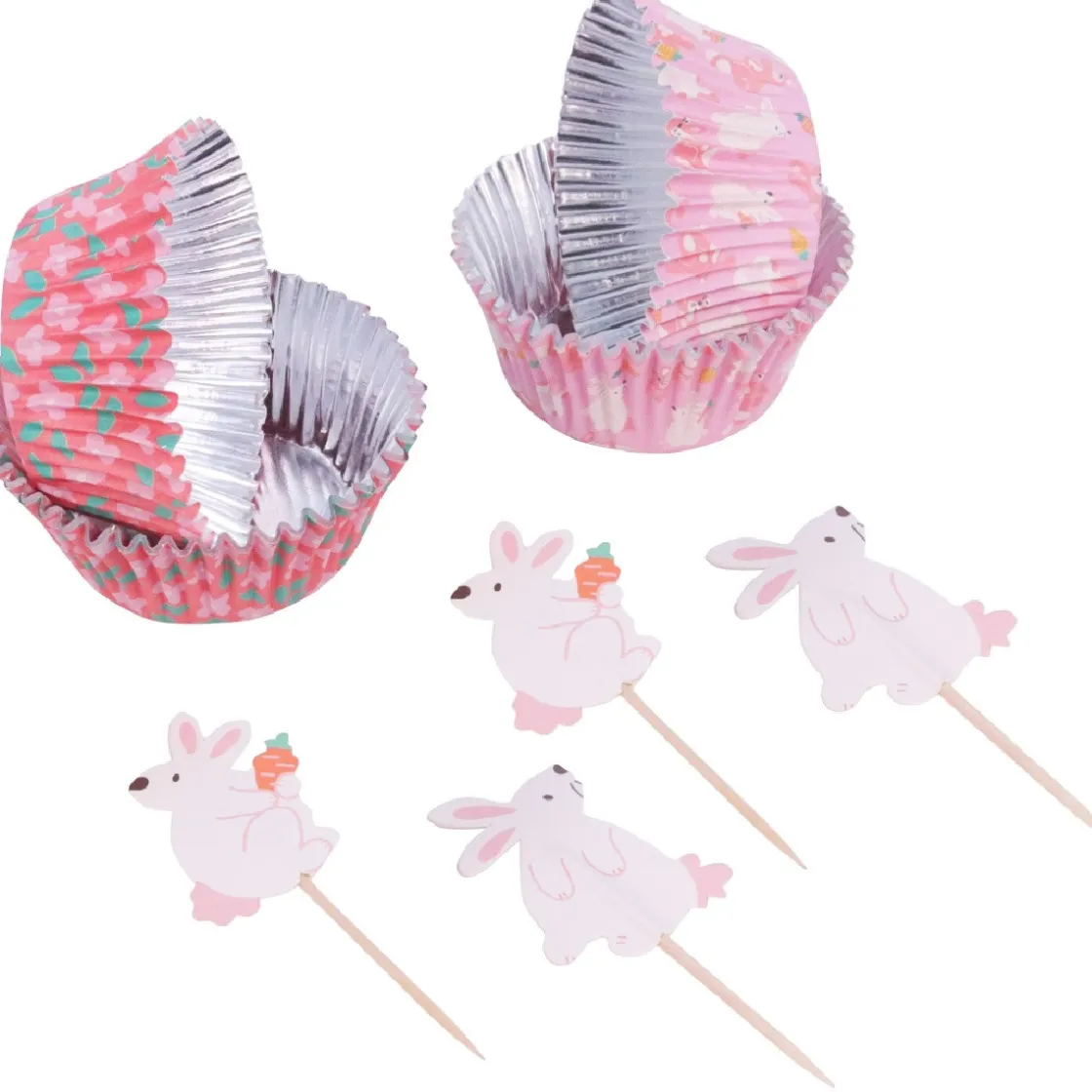 PME Cupcake Set Paashaas 24st.* Bakvormen Papier