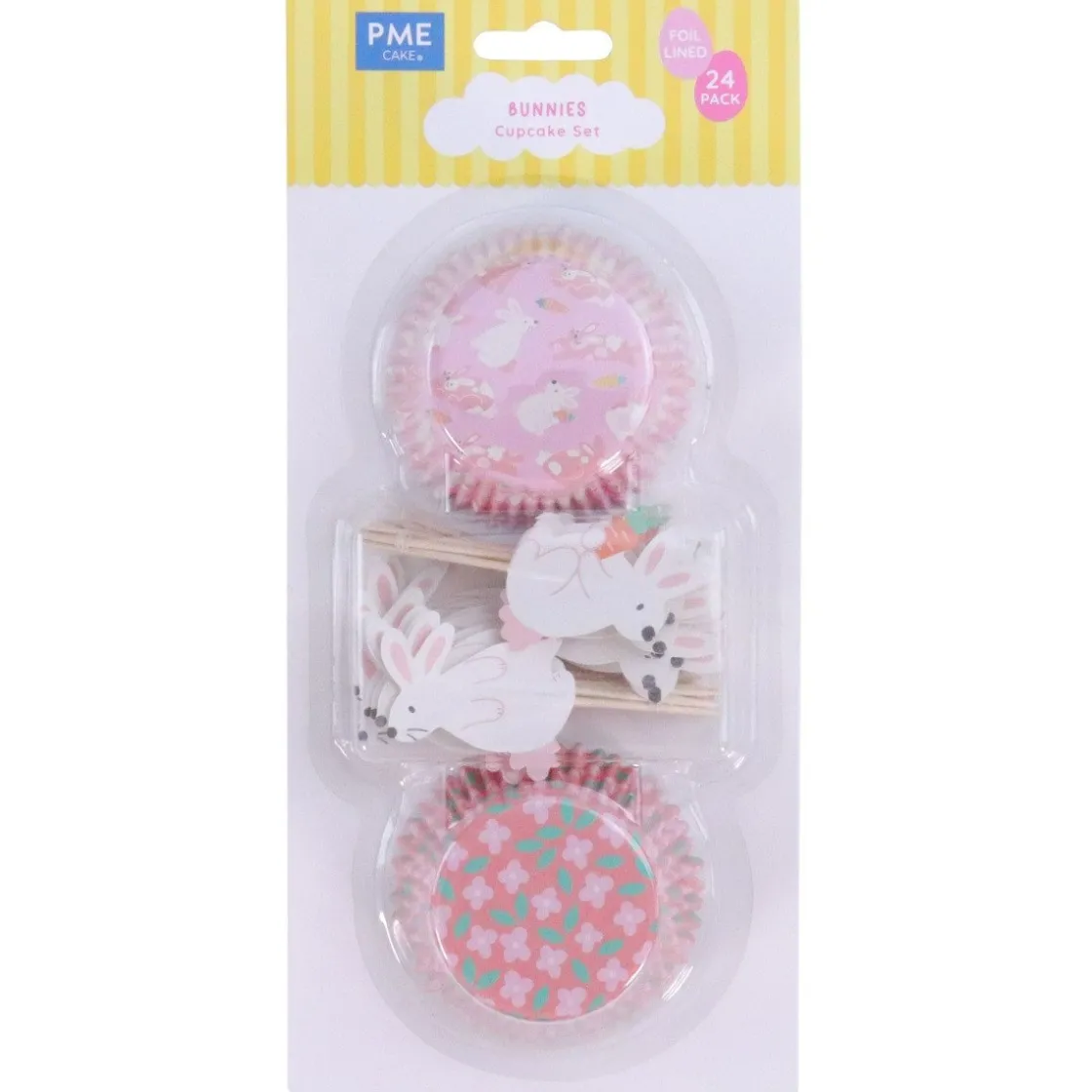 PME Cupcake Set Paashaas 24st.* Bakvormen Papier