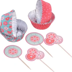 PME Cupcake Set Valentijn Donuts 24st.* Bakvormen Papier