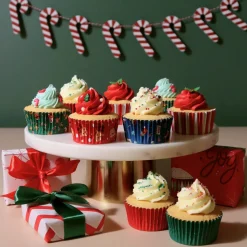 PME Cupcake Vormpjes Kerst Assortiment 100st.* Bakvormen Papier
