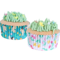 PME Cupcake Vormpjes Lenteweide Ø52mm 60st.* Bakvormen Papier