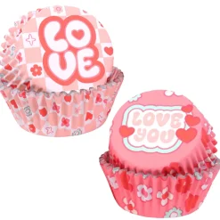 PME Cupcake Vormpjes Love Ø52mm 60st.* Bakvormen Papier