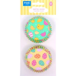 PME Cupcake Vormpjes Paaskuikens Ø52mm 60st.* Bakvormen Papier
