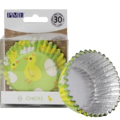 PME Cupcake Vormpjes Paaskuikens Ø50mm 30st.* Bakvormen Papier