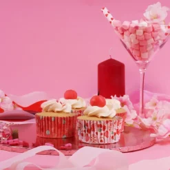 PME Cupcake Vormpjes Zoete Liefde Ø52mm 60st.* Bakvormen Papier