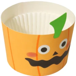 PME Halloween Cupcake Vormpjes Pompoenlantaarn Ø45mm 12st.* Bakvormen Papier
