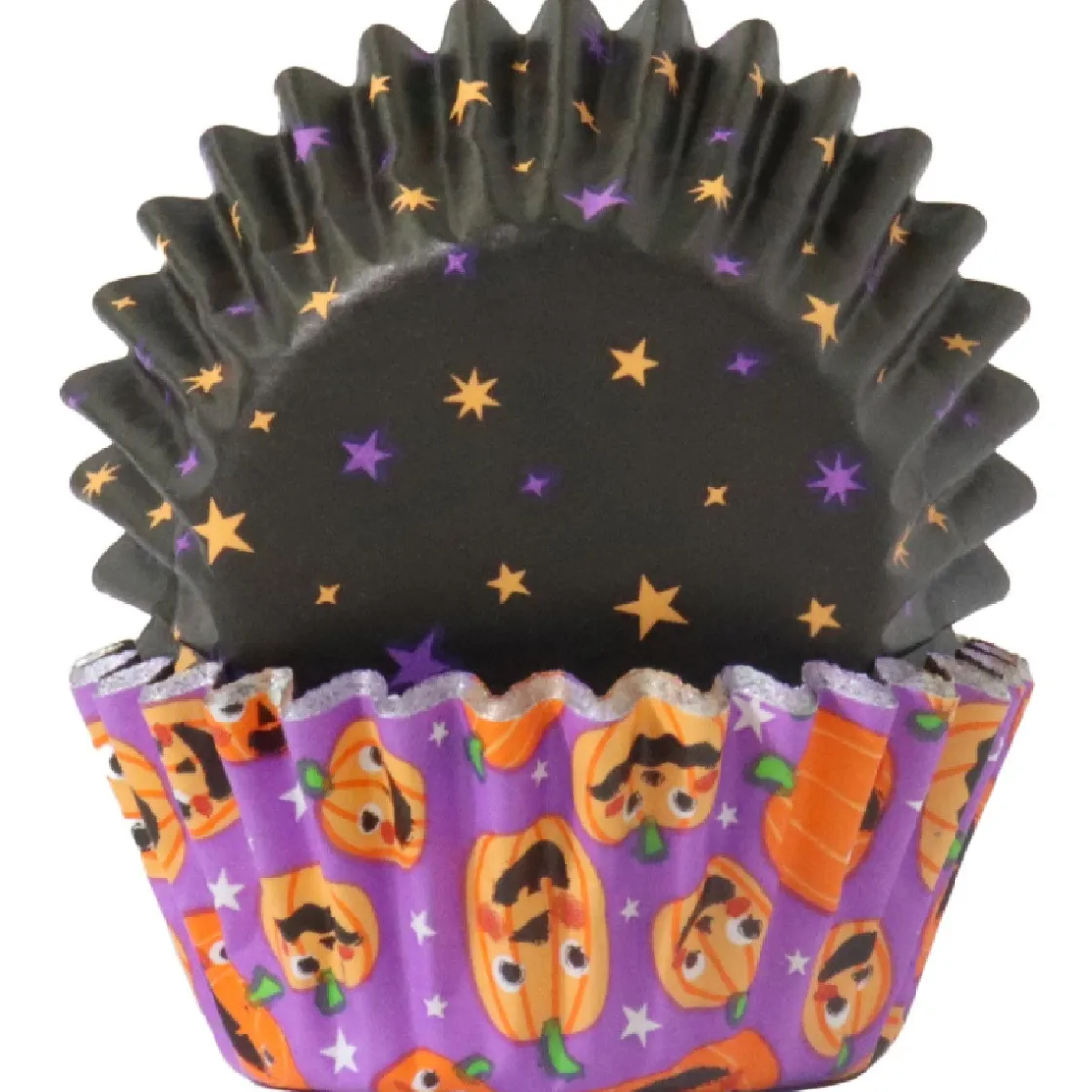 PME Halloween Mini Cupcake Vormpjes Pompoenfeest Ø33mm 60st.* Bakvormen Papier