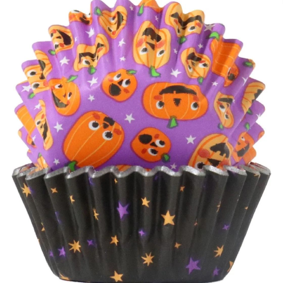 PME Halloween Mini Cupcake Vormpjes Pompoenfeest Ø33mm 60st.* Bakvormen Papier