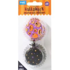 PME Halloween Mini Cupcake Vormpjes Pompoenfeest Ø33mm 60st.* Bakvormen Papier