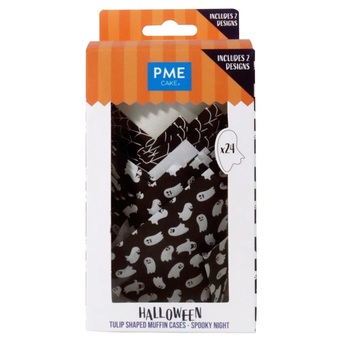 PME Halloween Muffin Cups Griezelige Nacht 24st.* Bakvormen Papier