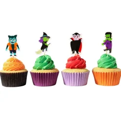 PME Halloween Taartprikkers Griezelige Personages 24st.* Prikkers En Ringen