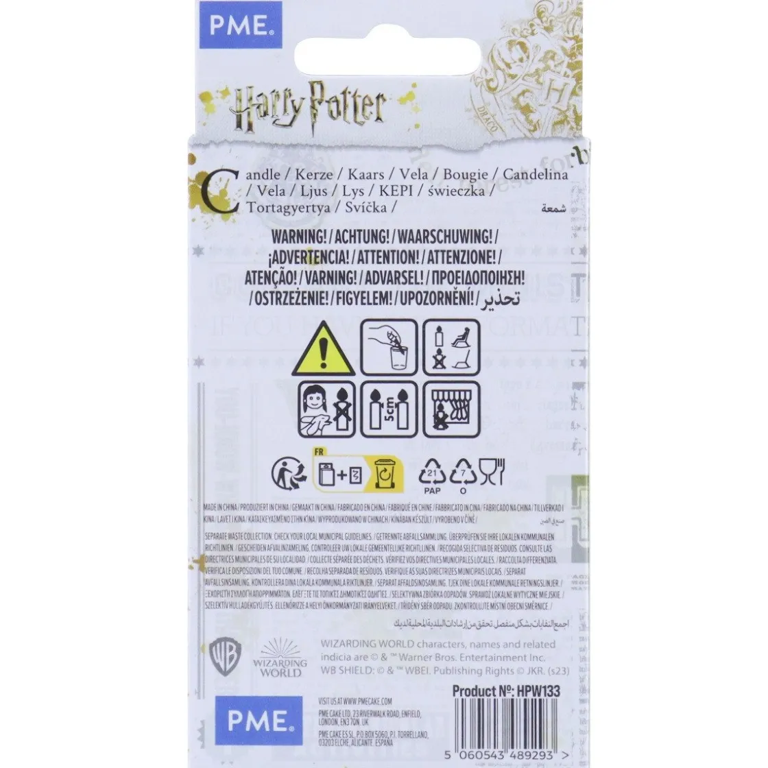 PME Harry Potter Cijferkaars #3*** Kaarsjes En Vuurwerk