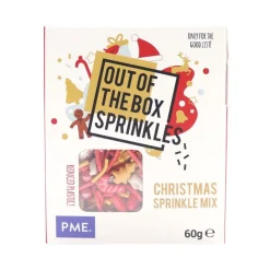PME Kerst Sprinkle Mix (Out of the Box) 60g* Eetbare Strooisels