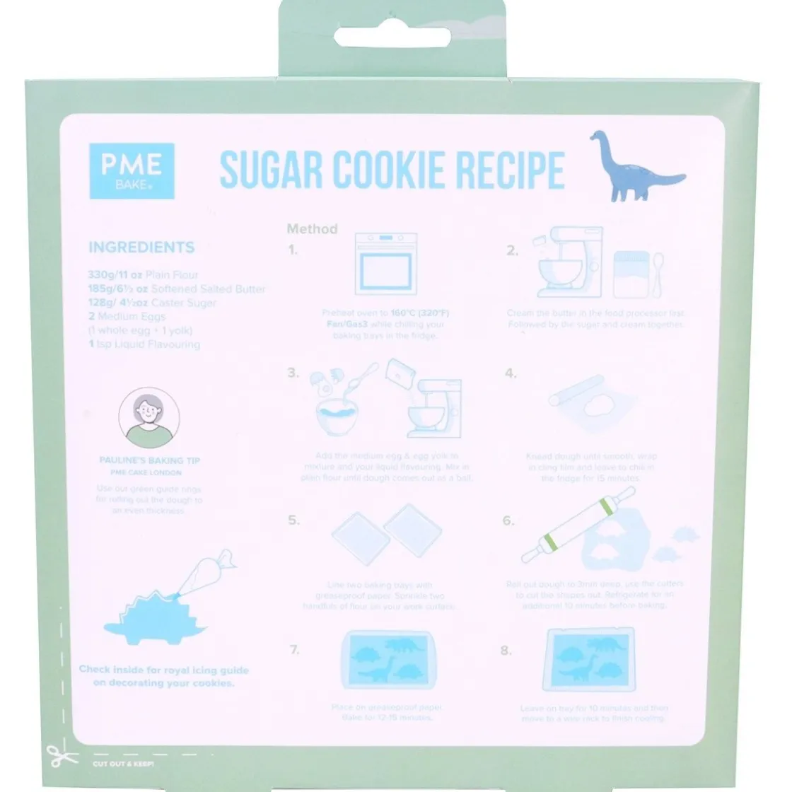 PME Koekjes Uitsteker Dinosaurus Set/3*** Figuur Stekers