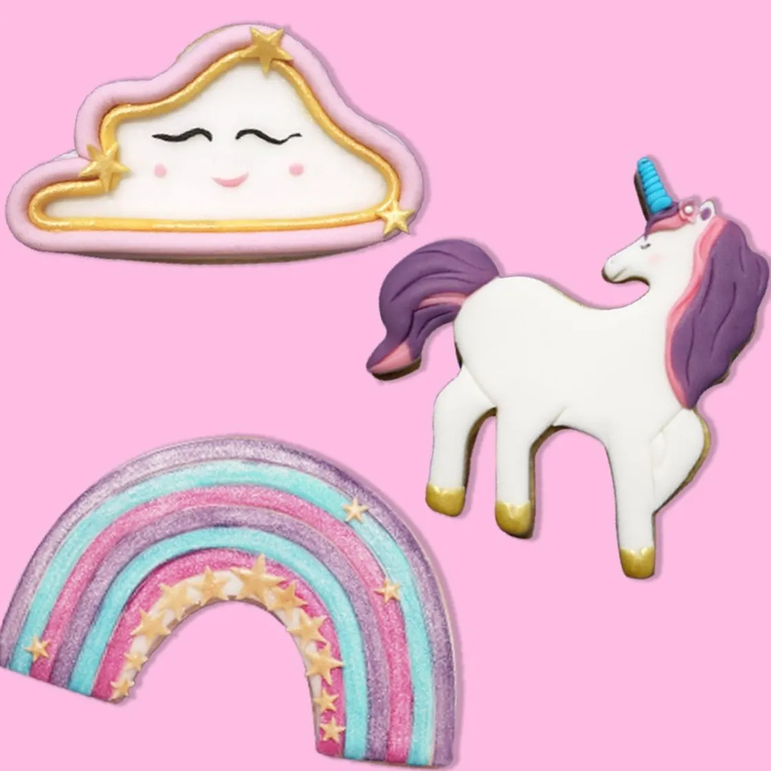 PME Koekjes Uitsteker Unicorn Set/3* Figuur Stekers