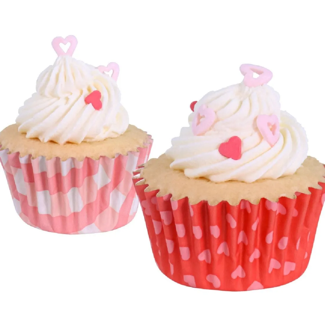 PME Mini Cupcake Vormpjes Liefdes Patronen Ø33mm 60st.* Bakvormen Papier