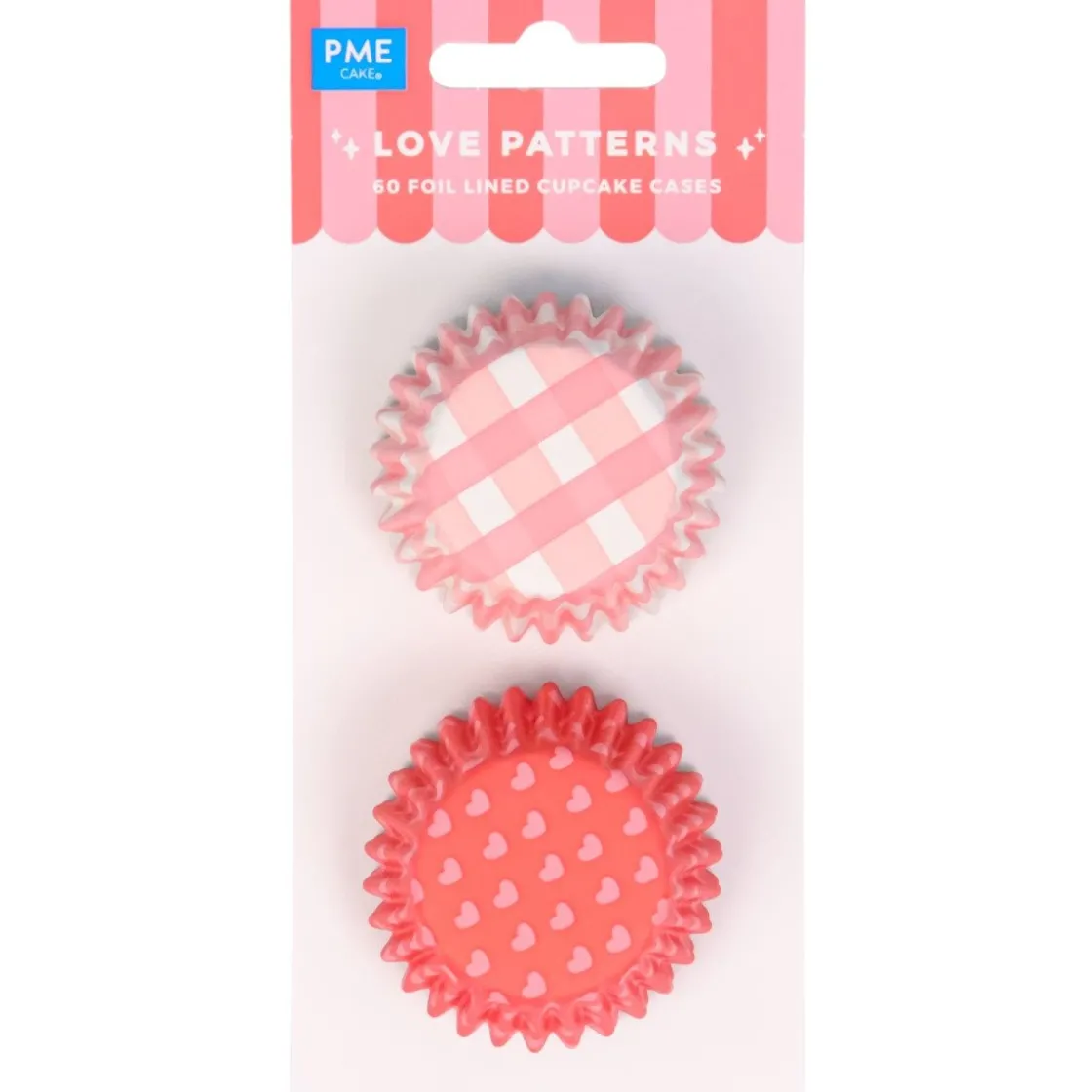 PME Mini Cupcake Vormpjes Liefdes Patronen Ø33mm 60st.* Bakvormen Papier