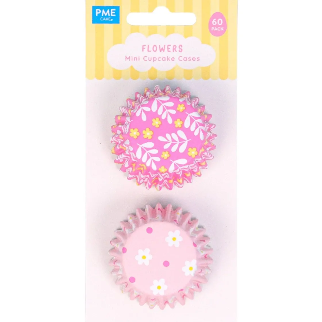 PME Mini Cupcake Vormpjes Bloemen Ø33mm 60st.* Bakvormen Papier