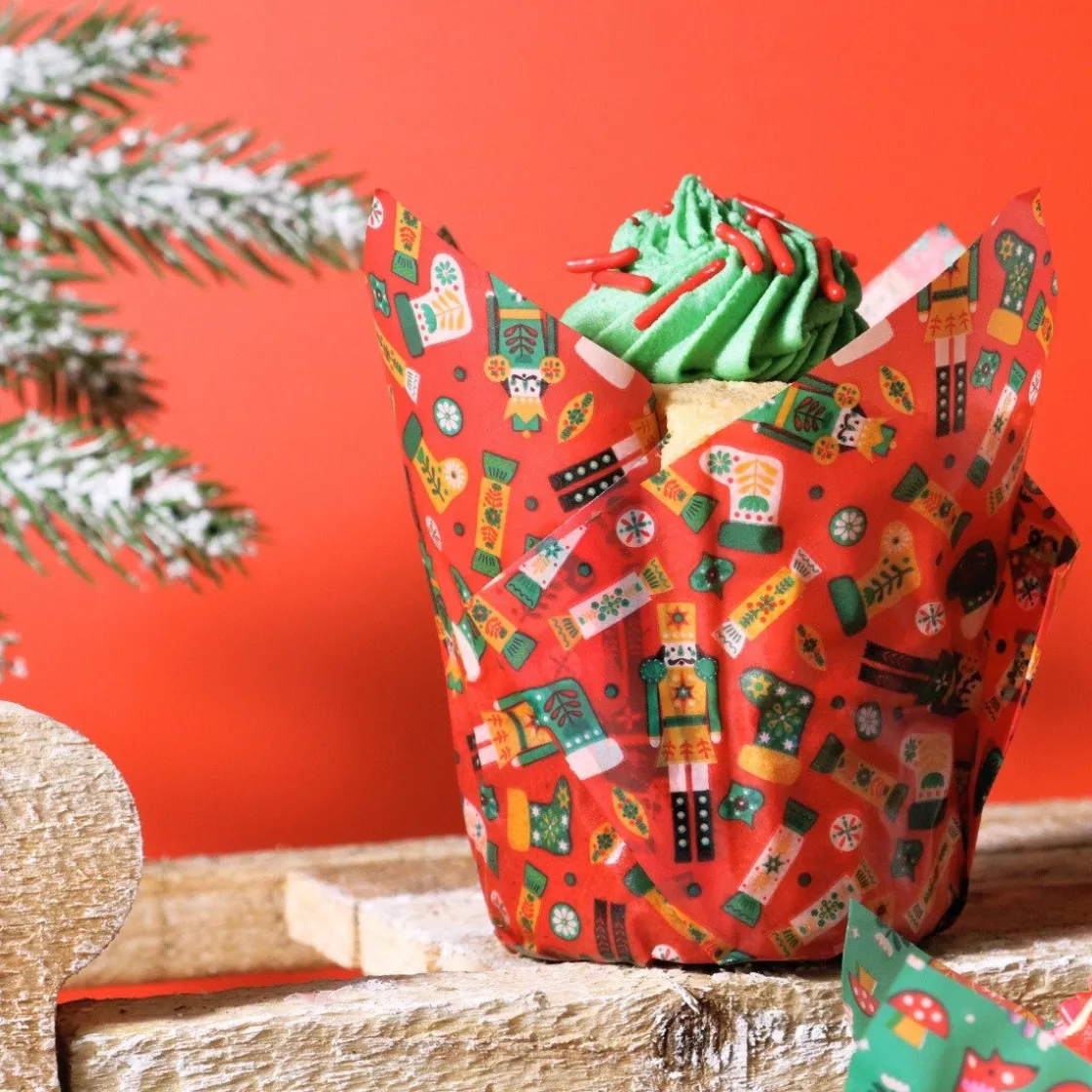 PME Muffin Cups Betoverend Bos 24st* Bakvormen Papier