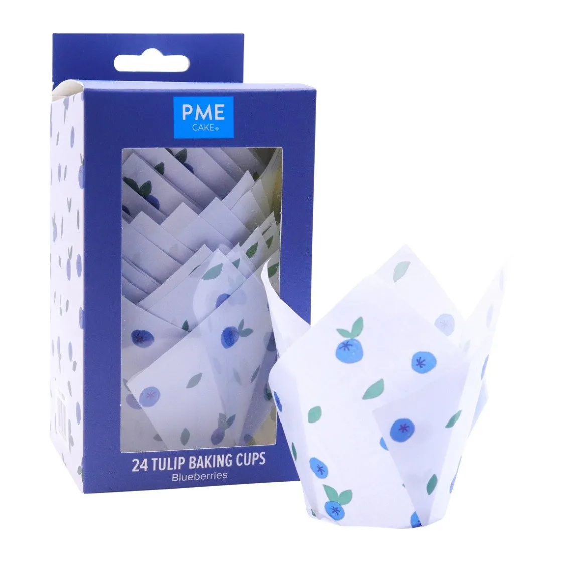 PME Muffin Cups Blauwe Bessen 24st* Bakvormen Papier