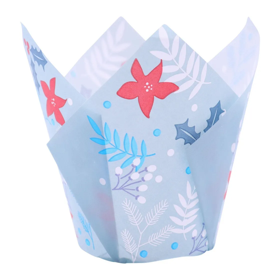 PME Muffin Cups Feestelijke Bloemen 24st* Bakvormen Papier