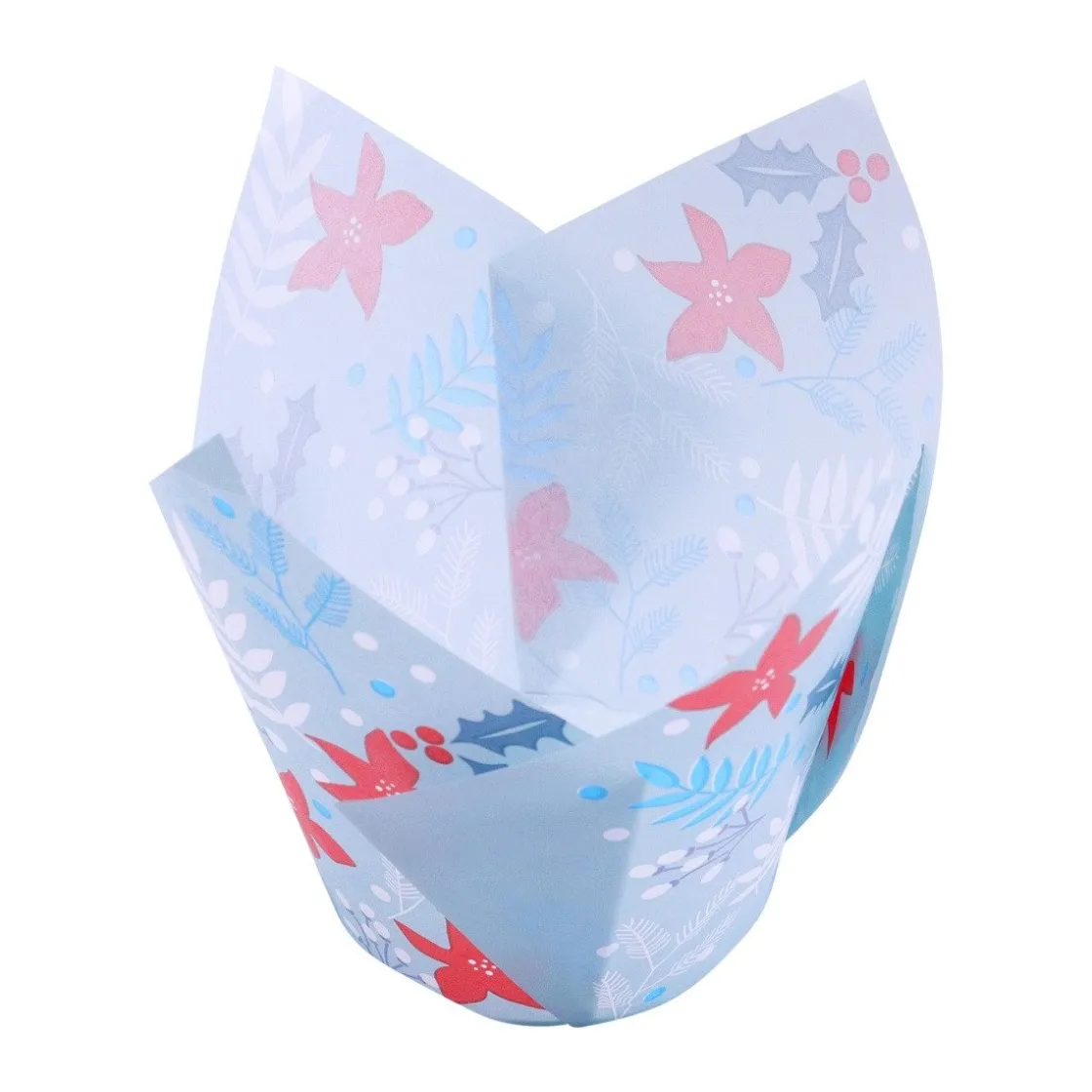 PME Muffin Cups Feestelijke Bloemen 24st* Bakvormen Papier