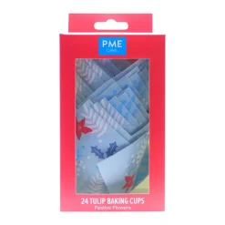 PME Muffin Cups Feestelijke Bloemen 24st* Bakvormen Papier