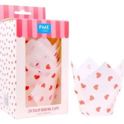PME Muffin Cups Hartjes 24st.* Bakvormen Papier