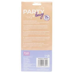 PME Party Zakjes incl. Zilveren Strik 25st. 229x102mm* Zakken