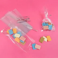 PME Party Zakjes incl. Zilveren Strik 25st. 229x102mm* Zakken