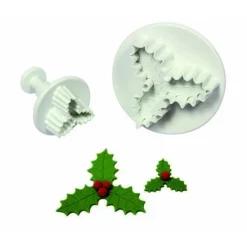 PME Plunger Cutter Hulstblad generfd 3-bladeren set/2* Bloem En Blad Stekers